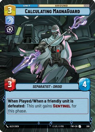 Calculating MagnaGuard (Hyperspace) (306) - Twilight of the Republic Foil