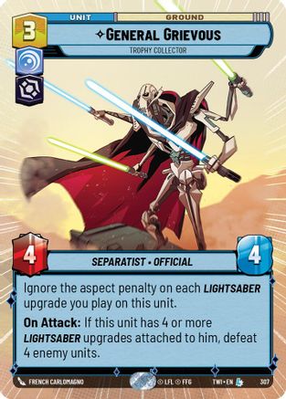 General Grievous - Trophy Collector (Hyperspace) (307) - Twilight of the Republic Foil