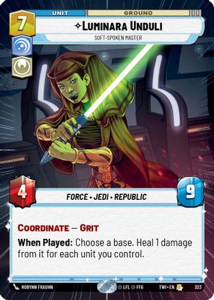 Luminara Unduli - Soft-Spoken Master (Hyperspace) (323) - Twilight of the Republic