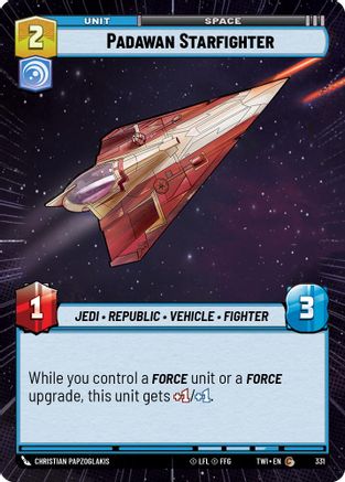 Padawan Starfighter (Hyperspace) (331) - Twilight of the Republic Foil