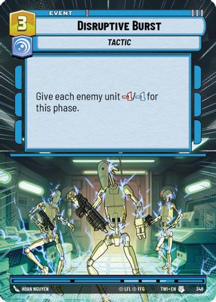 Disruptive Burst (Hyperspace) (348) - Twilight of the Republic Foil