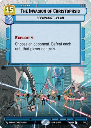 The Invasion of Christophsis (Hyperspace) (351) - Twilight of the Republic Foil