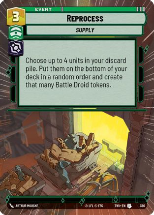 Reprocess (Hyperspace) (360) - Twilight of the Republic Foil