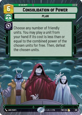 Consolidation of Power (Hyperspace) (361) - Twilight of the Republic Foil