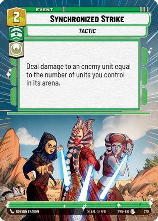Synchronized Strike (Hyperspace) (370) - Twilight of the Republic Foil