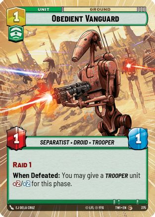 Obedient Vanguard (Hyperspace) (375) - Twilight of the Republic