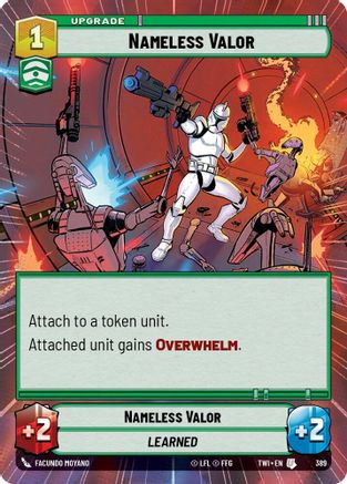 Nameless Valor (Hyperspace) (389) - Twilight of the Republic Foil