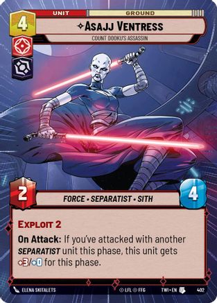 Asajj Ventress - Count Dooku's Assassin (Hyperspace) (402) - Twilight of the Republic