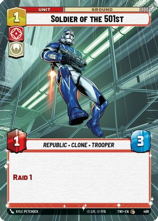 Soldier of the 501st (Hyperspace) (409) - Twilight of the Republic Foil