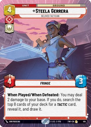 Steela Gerrera - Beloved Tactician (Hyperspace) (414) - Twilight of the Republic Foil