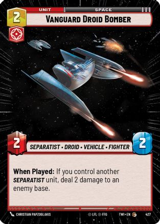 Vanguard Droid Bomber (Hyperspace) (427) - Twilight of the Republic