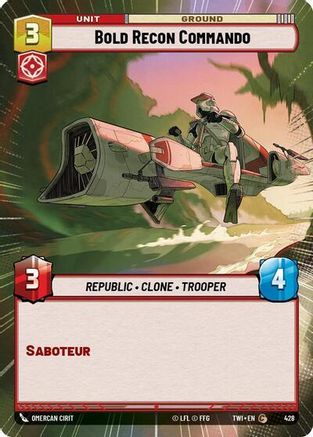Bold Recon Commando (Hyperspace) (428) - Twilight of the Republic Foil