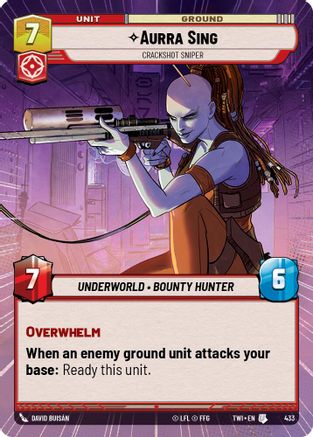 Aurra Sing - Crackshot Sniper (Hyperspace) (433) - Twilight of the Republic
