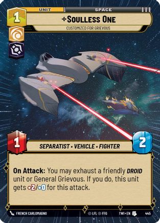 Soulless One - Customized for Grievous (Hyperspace) (445) - Twilight of the Republic Foil