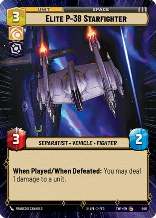 Elite P-38 Starfighter (Hyperspace) (446) - Twilight of the Republic