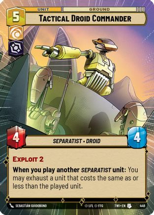 Tactical Droid Commander (Hyperspace) (449) - Twilight of the Republic Foil