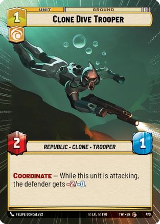 Clone Dive Trooper (Hyperspace) (470) - Twilight of the Republic Foil