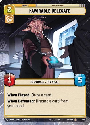 Favorable Delegate (Hyperspace) (473) - Twilight of the Republic