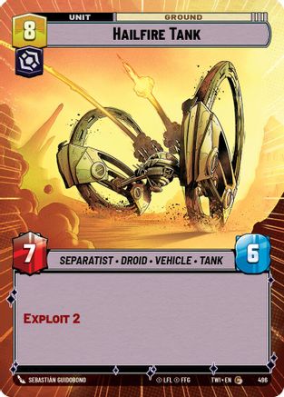 Hailfire Tank (Hyperspace) (496) - Twilight of the Republic Foil