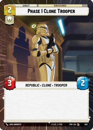 Phase I Clone Trooper (Hyperspace) (502) - Twilight of the Republic Foil