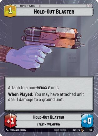 Hold-Out Blaster (Hyperspace) (516) - Twilight of the Republic Foil