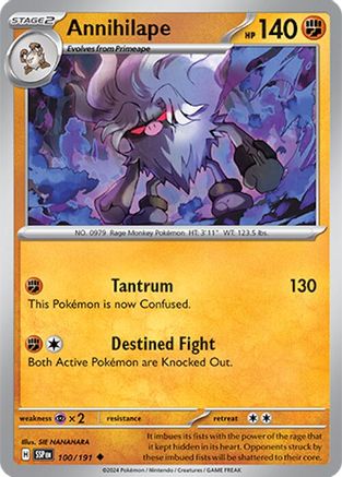 Annihilape 100/191  SV08 Surging Sparks - Uncommon
