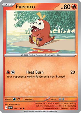 Fuecoco 029/191  SV08 Surging Sparks - Common