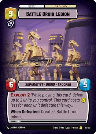 Battle Droid Legion (20/20) - Twilight of the Republic Weekly Play Promos
