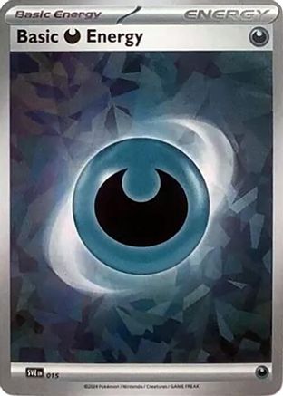 Basic Darkness Energy (Cracked Ice Holo) 015  - Holofoil SV07 Stellar Crown - Common