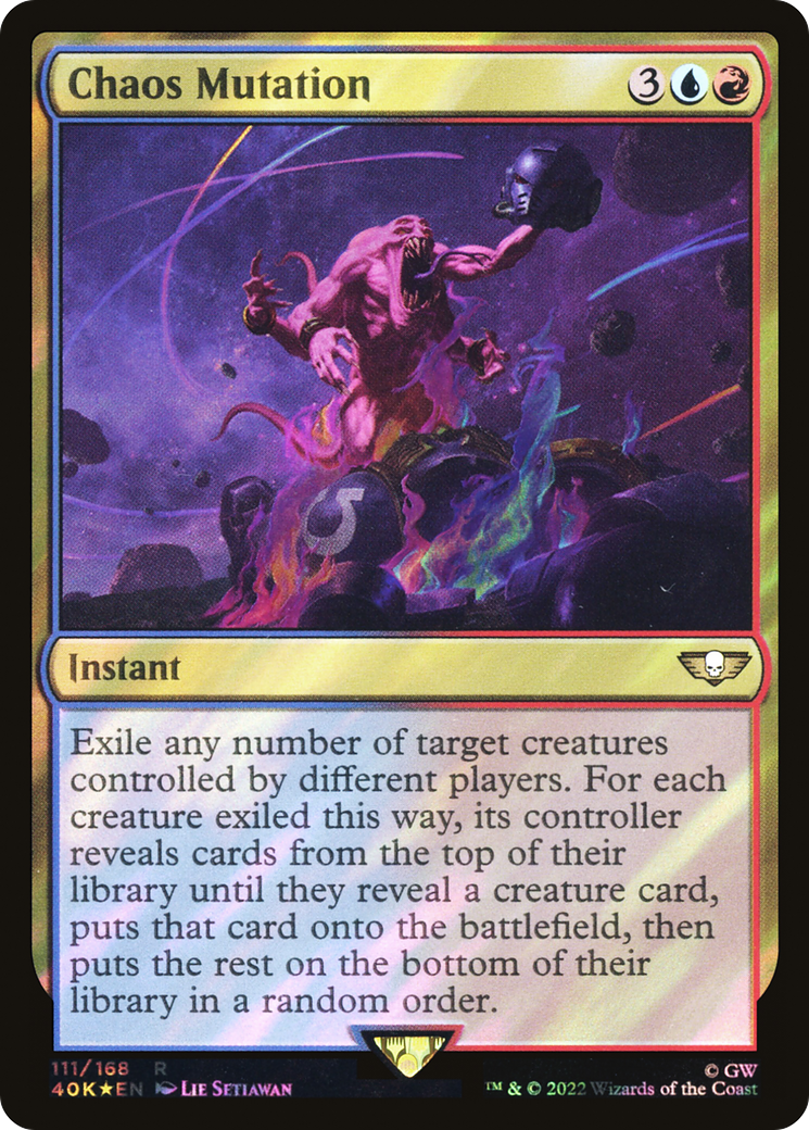 Chaos Mutation (Surge Foil) (40K-111★) - Warhammer 40,000 Commander Foil