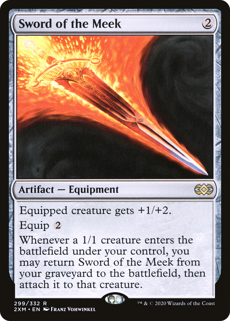 Sword of the Meek (2XM-299) - Double Masters Foil