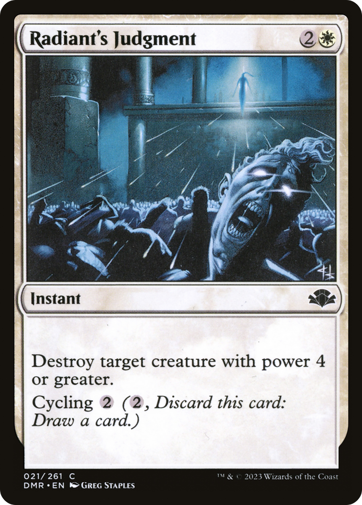 Radiant's Judgment (DMR-021) - Dominaria Remastered Foil