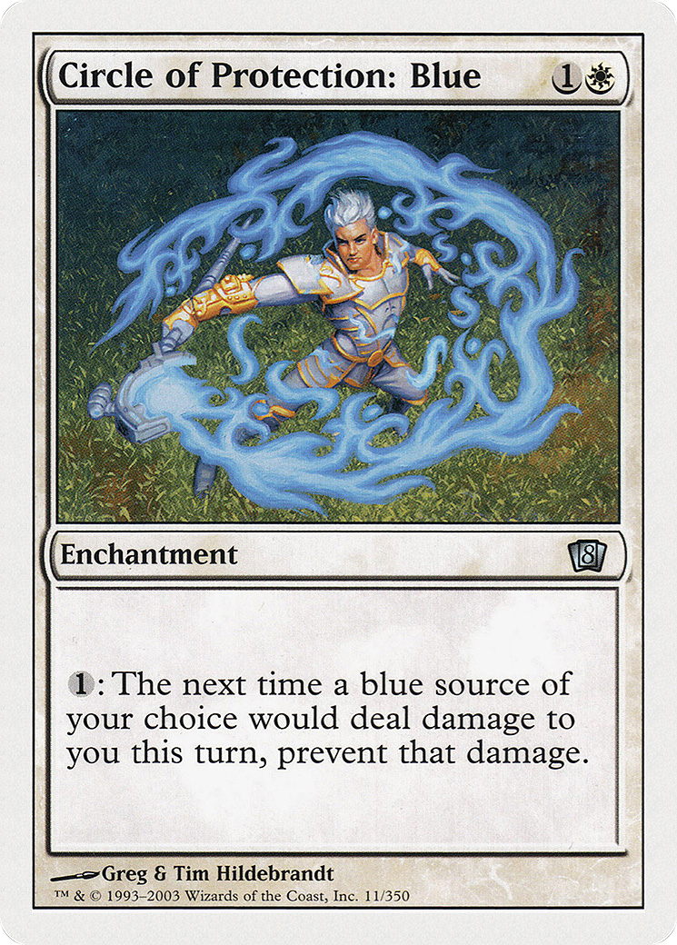 Circle of Protection: Blue (8ED-011) - 8th Edition