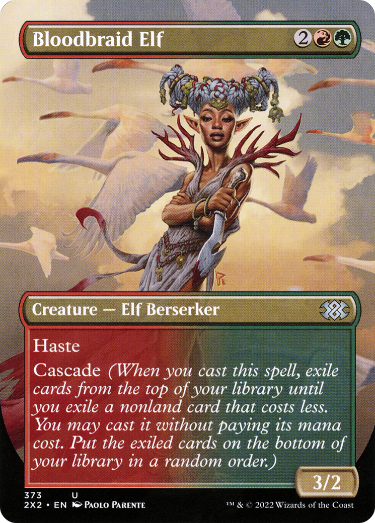 Bloodbraid Elf (Borderless) (2X2-373) - Double Masters 2022 (Borderless)