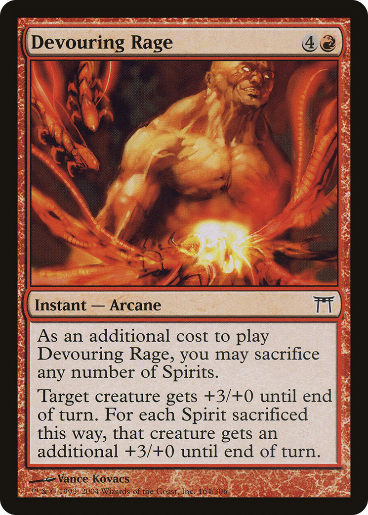 Devouring Rage (CHK-164) - Champions of Kamigawa