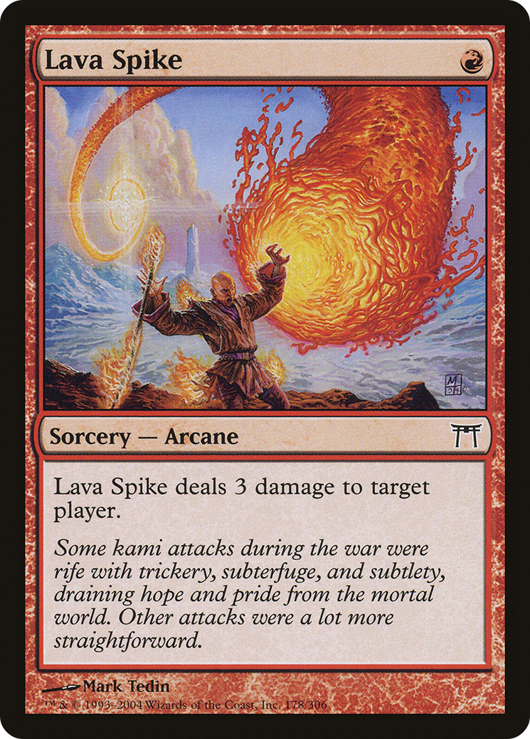 Lava Spike (CHK-178) - Champions of Kamigawa Foil