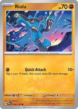 Riolu 050/131  SV Prismatic Evolutions - Common
