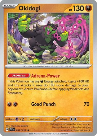 Okidogi 057/131  - Holofoil SV Prismatic Evolutions - Rare