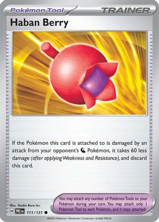 Haban Berry 111/131  SV Prismatic Evolutions - Common