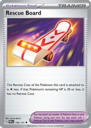 Rescue Board 126/131  SV Prismatic Evolutions - Uncommon