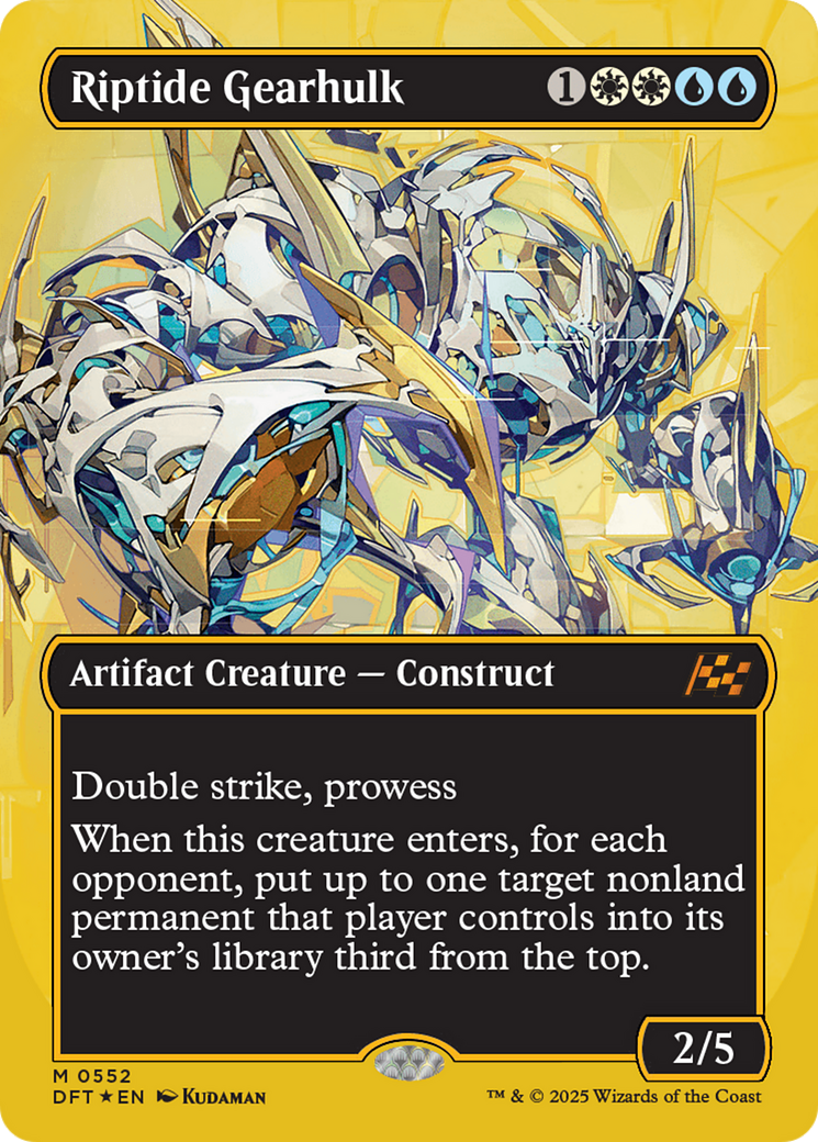 Riptide Gearhulk (DFT-552) - Aetherdrift (Borderless) Foil