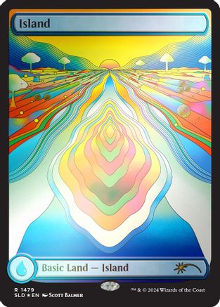 Island (1479) (Rainbow Foil) (SLD-1479) - Secret Lair Drop Series Foil