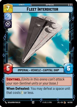 Fleet Interdictor (040/262) - Jump to Lightspeed
