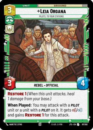 Leia Organa - Pilots, To Your Stations (097/262) - Jump to Lightspeed