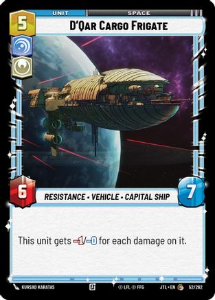D'Qar Cargo Frigate (052/252) - Jump to Lightspeed