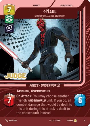 Maul - Shadow Collective Visionary (4) - Judge Promos
