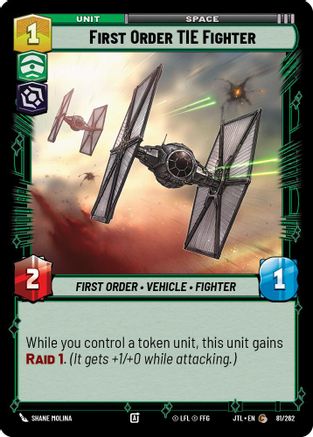 First Order TIE Fighter (081/262) - Jump to Lightspeed