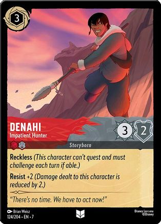 Denahi - Impatient Hunter (124/204) - Archazias Island Cold Foil