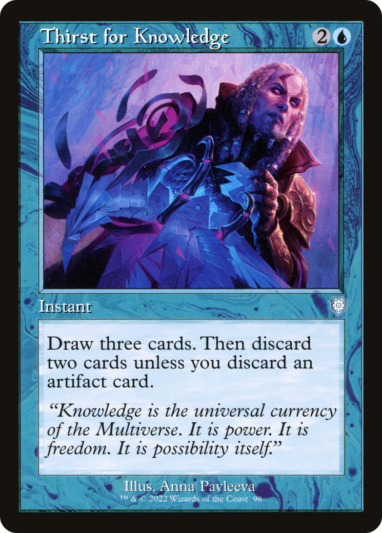 Thirst for Knowledge (Retro Frame) (BRC-096) - The Brothers' War Commander