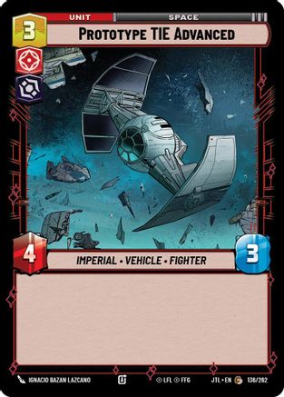 Prototype TIE Advanced (136/262) - Jump to Lightspeed